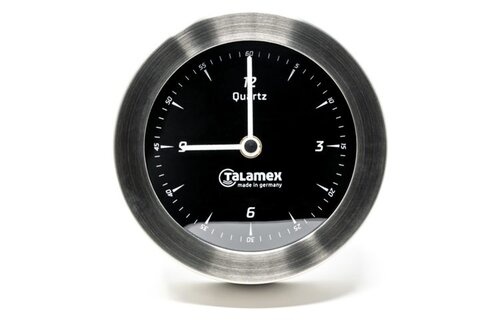 Talamex klok Serie 100 RVS Blackline