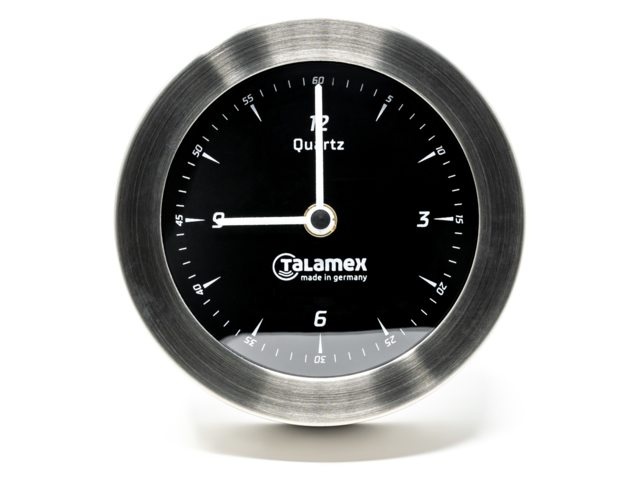 Talamex klok Serie 100 RVS Blackline