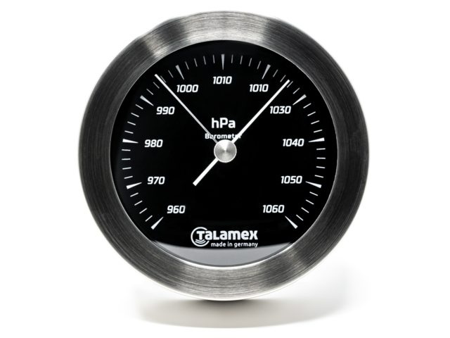 Talamex barometer Serie 100 RVS Blackline
