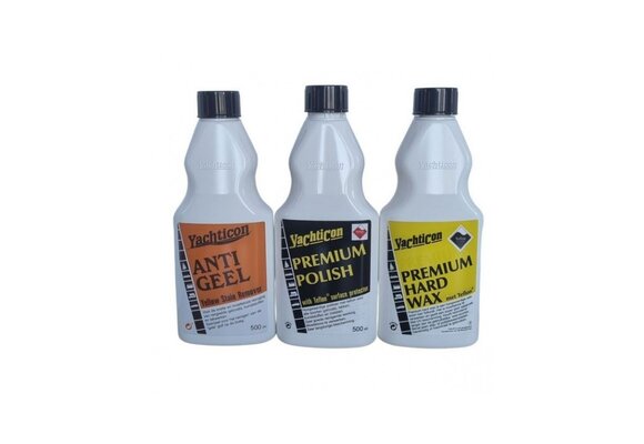 Yachticon Set met Anti gilb, Polish en Hard wax 500 ml