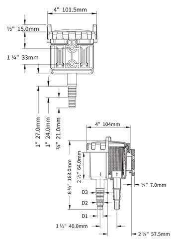 Hollex koelwaterfilter - ø13/16/19mm