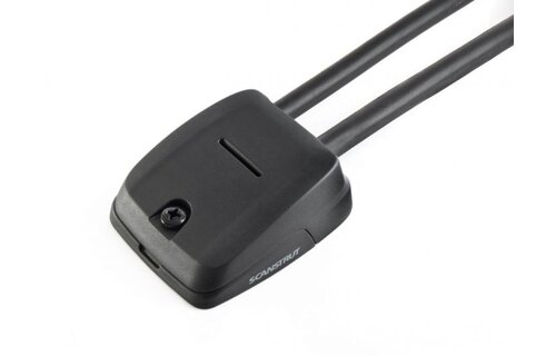 Scanstrut Dekdoorvoer horizontaal voor dubbele kabel zwart