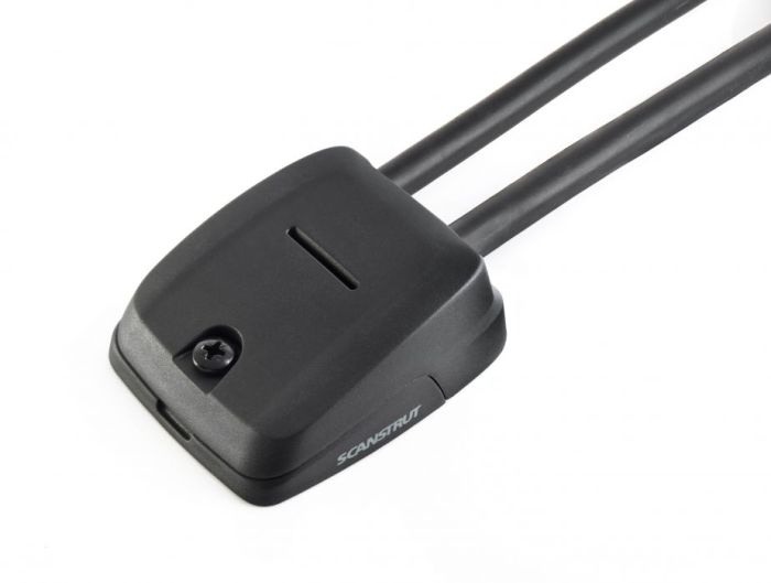 Scanstrut Dekdoorvoer horizontaal voor dubbele kabel zwart