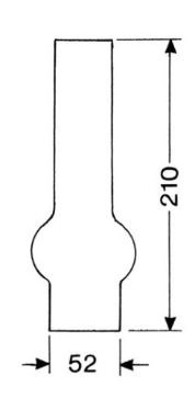 Reserveglas 15''' x 210mm