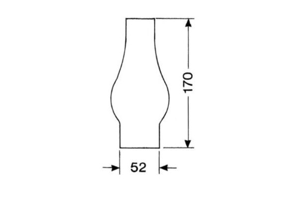 Reserveglas 2'' x 170mm