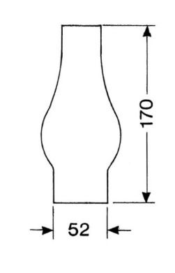 Reserveglas 2'' x 170mm