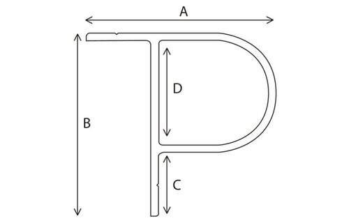 Steigerstootrand P-PROFIEL 2.4 meter