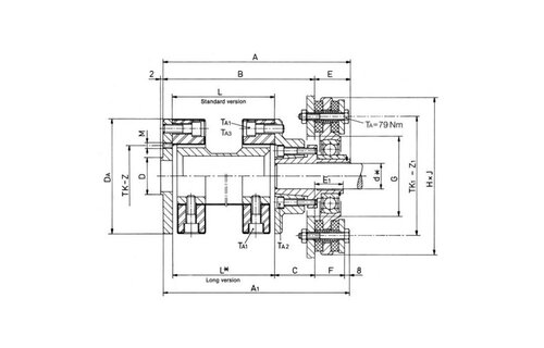 Centaflex-AGM flexibele koppeling