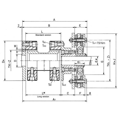 Centaflex-AGM flexibele koppeling