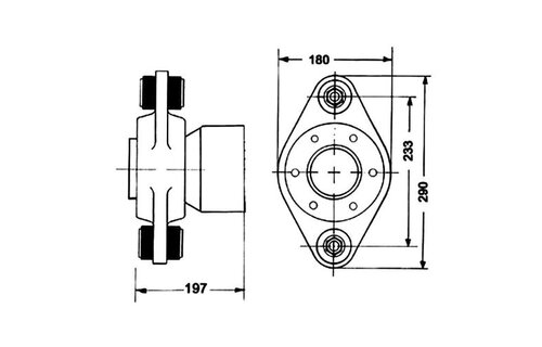 Hydradrive Zelfrichtend druklager voor model HD-113