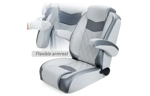 Captain bootstoel met armsteunen antraciet