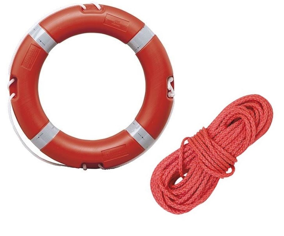 SOLAS reddingsboei Ø73 cm met werplijn