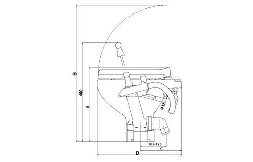 Toilet Large turn2lock