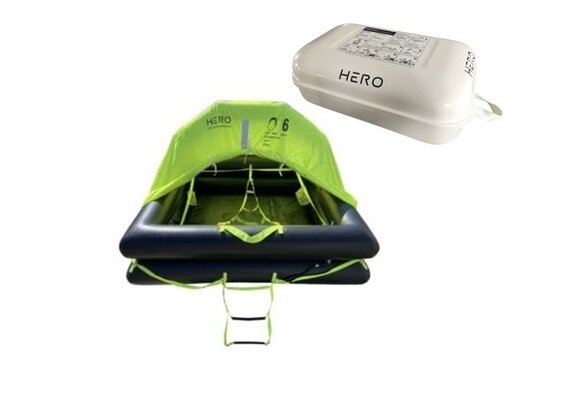 Reddingsvlot Standard International 12p container