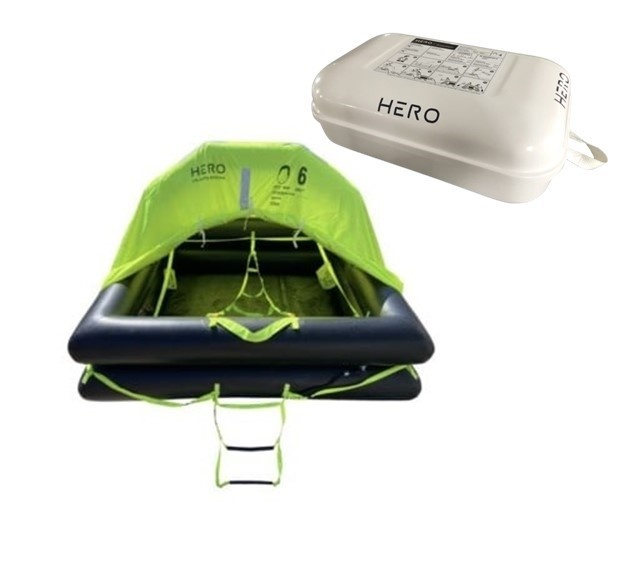 Reddingsvlot Standard International 12p container