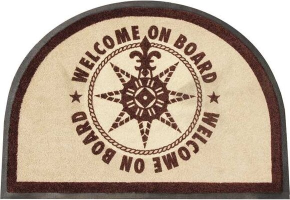 Welcome Deurmat On Board Rond Bruin