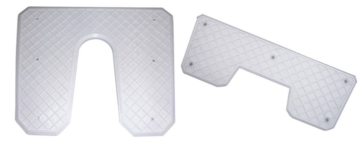 Spiegelbeschermplaat - wit