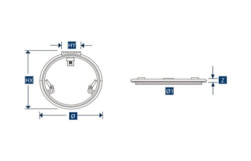Lewmar Low Profile ronde luiken