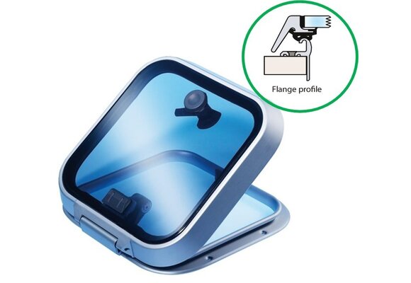 Lewmar Ocean luiken flange profiel