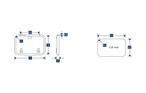 Lewmar Ocean luiken flat base profiel