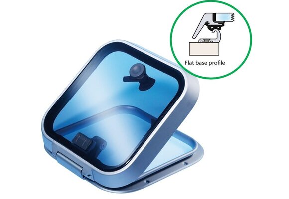 Lewmar Ocean luiken flat base profiel