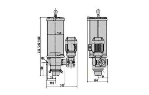 Ambi plunjerunit 3000 vetsmeerapparaat