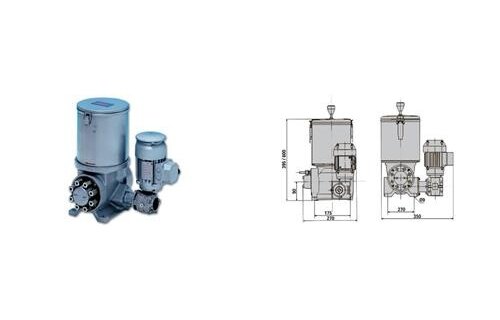 Ambi reservoir met huis 5000 vetsmeerapparaat