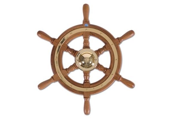 Stazo stuurwiel type 01 teak/messing