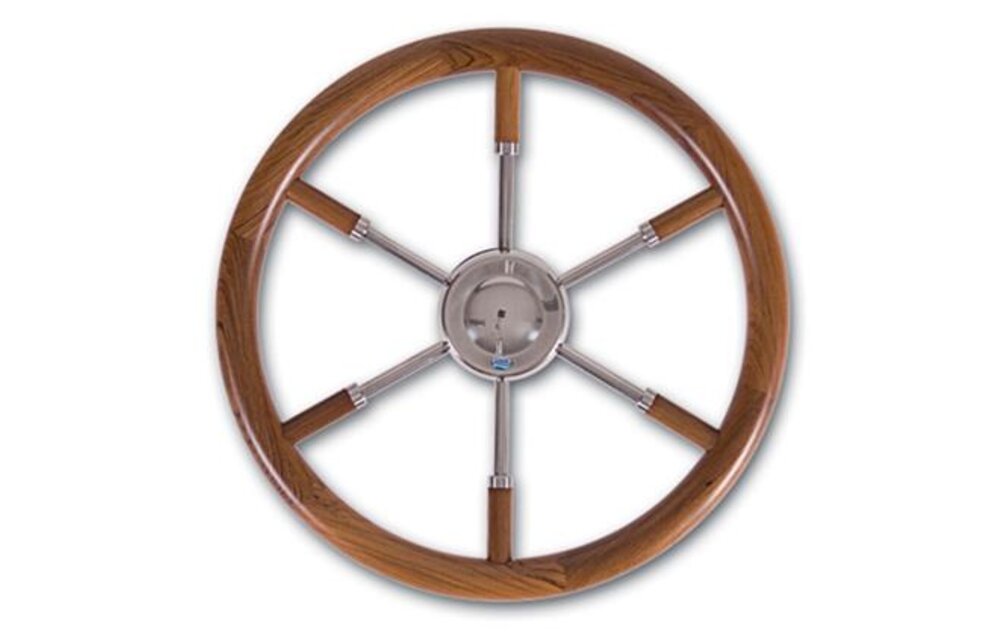Stazo stuurwiel type 17 rvs/teak 45cm