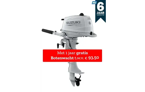 Suzuki buitenboordmotor 6pk - DF6A - Kortstaart - Wit