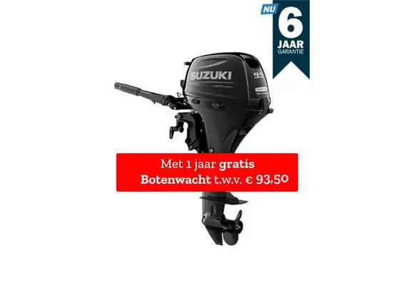 Suzuki buitenboordmotor 9.9 pk – DF9B - Kortstaart – Zwart
