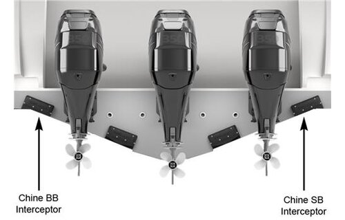 Zipwake interceptor chine bakboord kabel 3mtr