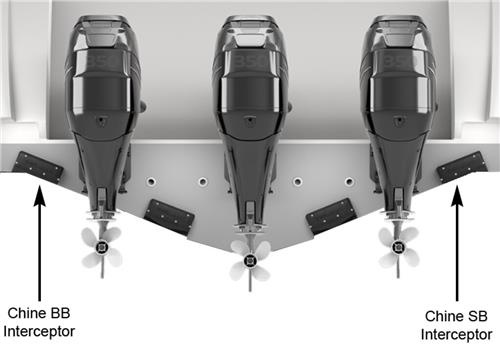 Zipwake interceptor chine bakboord kabel 3mtr