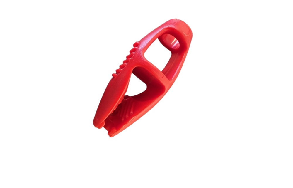 Allpa Kunststof clip voor elastiek Ø8mm  rood