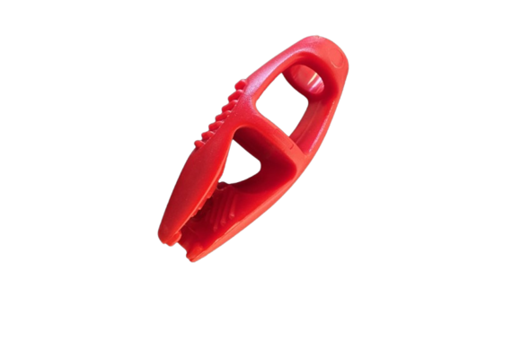 Allpa Kunststof clip voor elastiek Ø8mm  rood