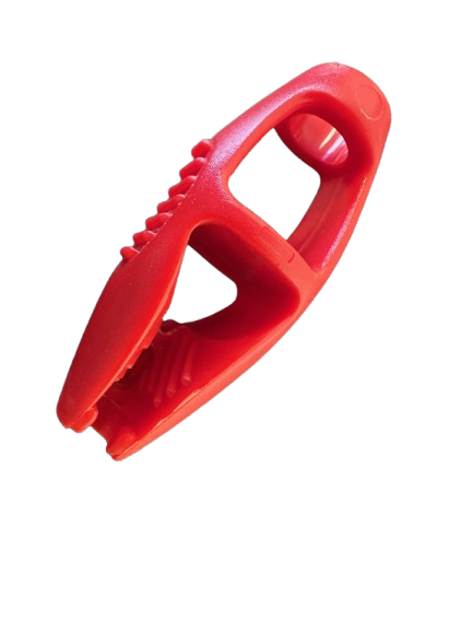 Allpa Kunststof clip voor elastiek Ø8mm  rood