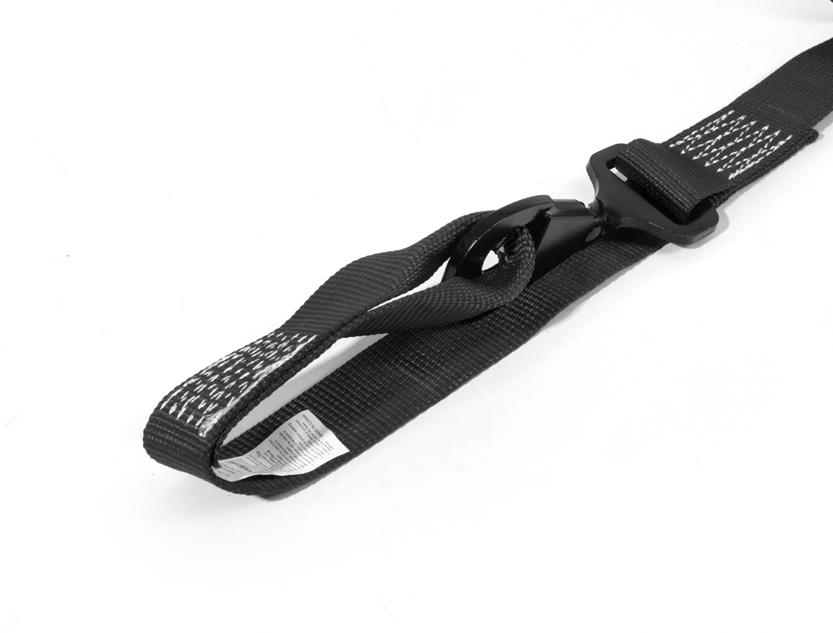 Speedstrap 38 mm Ratchet Tie-down, haak en lus, 300 cm, zwart, 2 st.