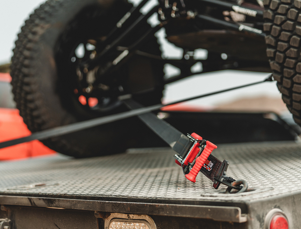 Speedstrap 38 mm Ratchet Tie-down, haak en lus, 300 cm, zwart, 2 st.