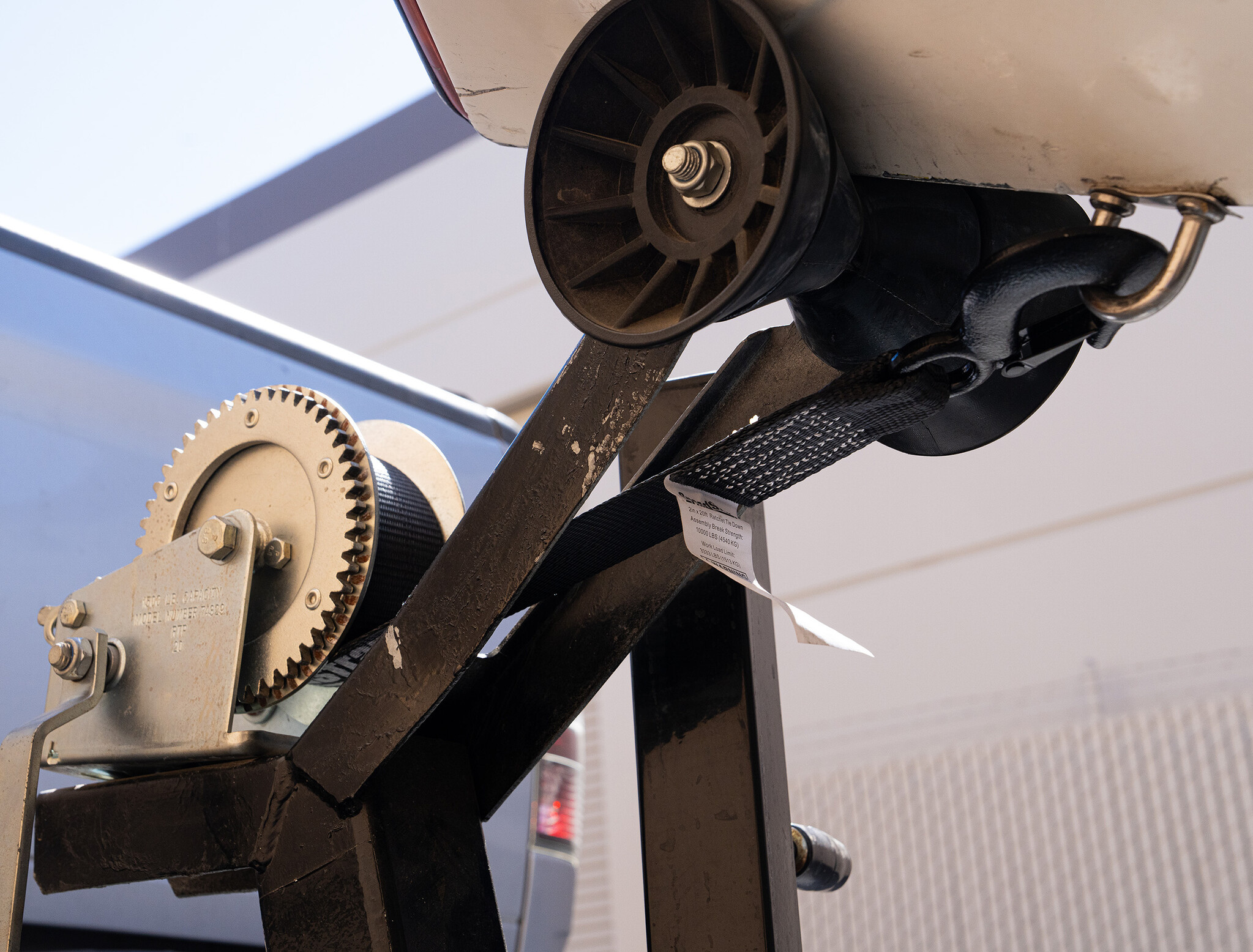 Speedstrap Winch strap, 6 meter trailerband met haak