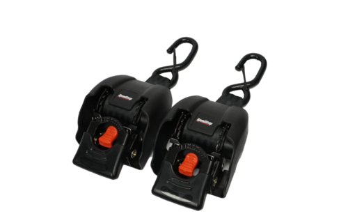 Speedstrap Tie-down automatisch oprolbare spanbanden, stalen ratel, 2 st.