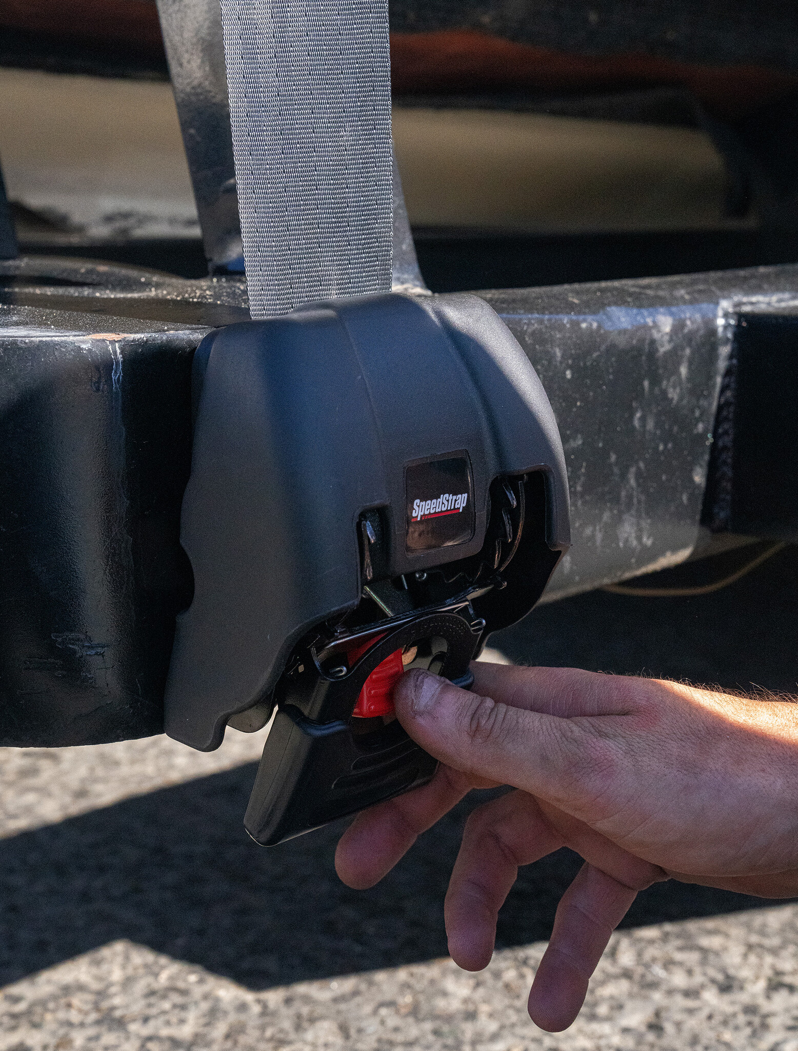 Speedstrap Tie-down automatisch oprolbare spanbanden, stalen ratel, 2 st.