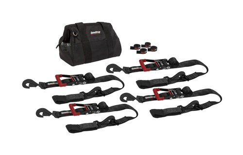 Speedstrap 50 mm Heavy Duty Kit, Ratchet Tie-down, haak en lus, 300 cm, zwart