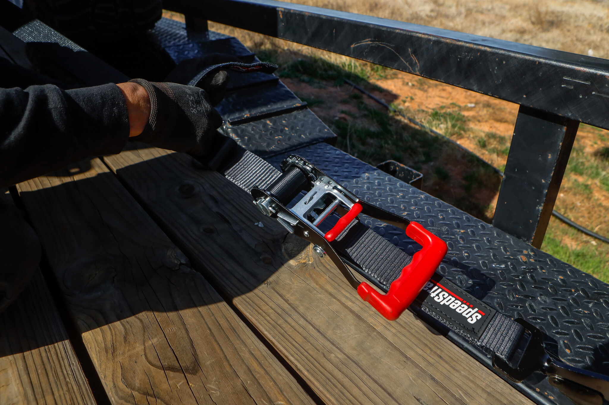 Speedstrap 50 mm Heavy Duty Kit, Ratchet Tie-down, haak en lus, 300 cm, zwart