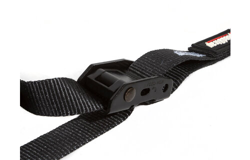 Speedstrap 25 mm Cam-Lock Tie-down, s-haken en lus, 300 cm, zwart, 2 st.