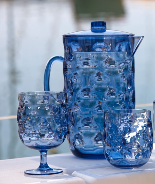 Moon Wijnglas | Blue