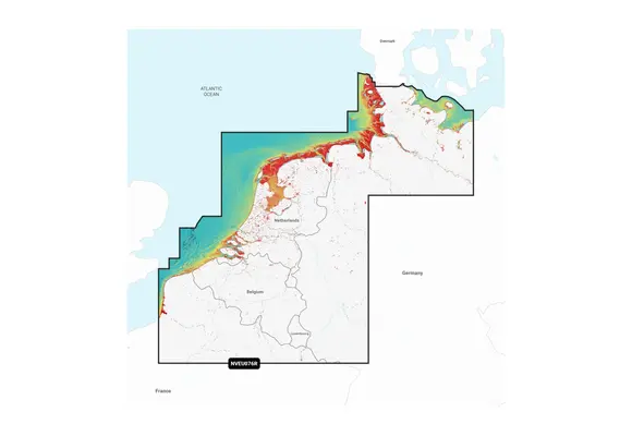 Garmin Navionics Benelux en Duitsland, West - Waterkaarten