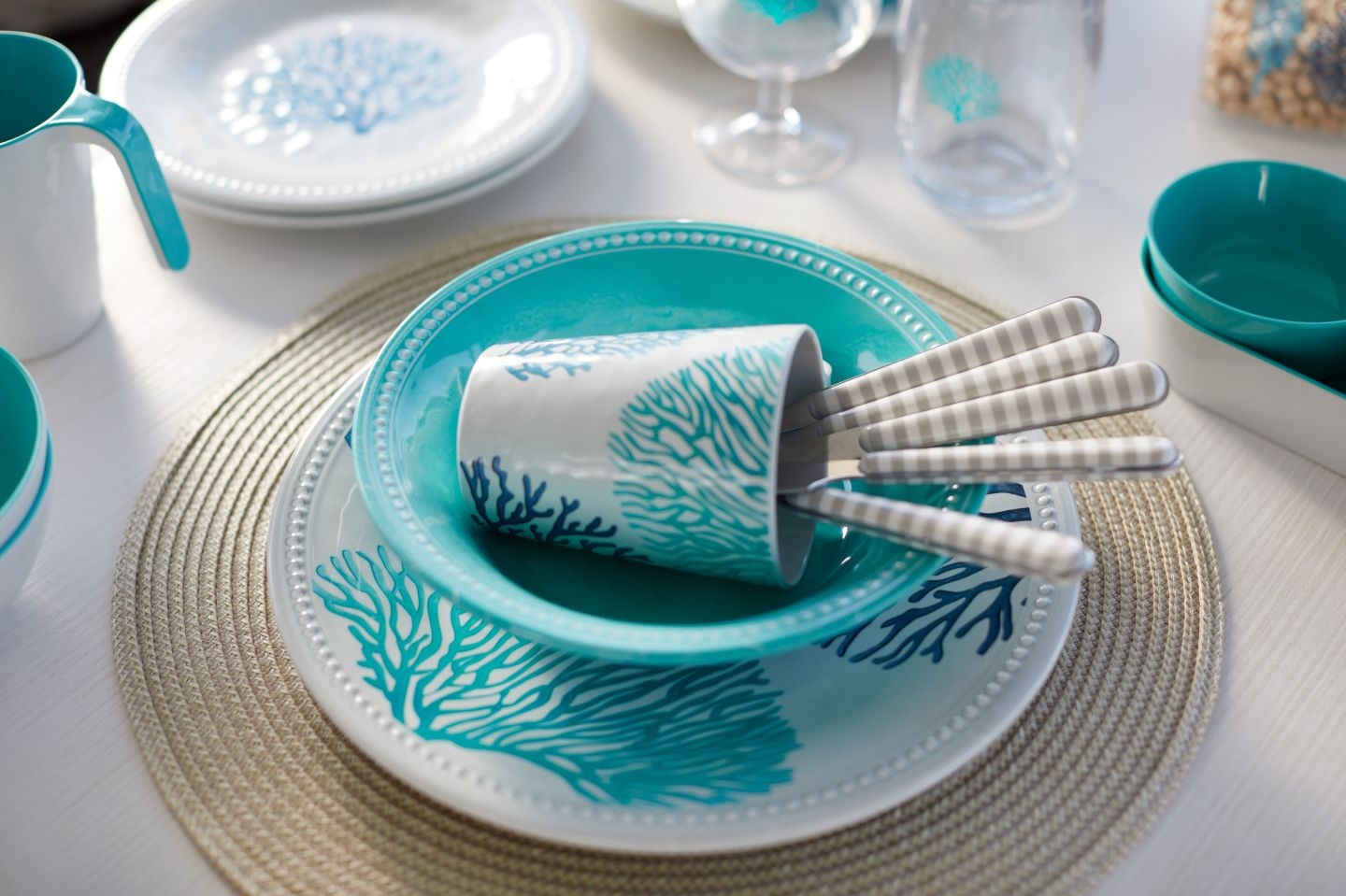 Harmony Dinerbord Acqua