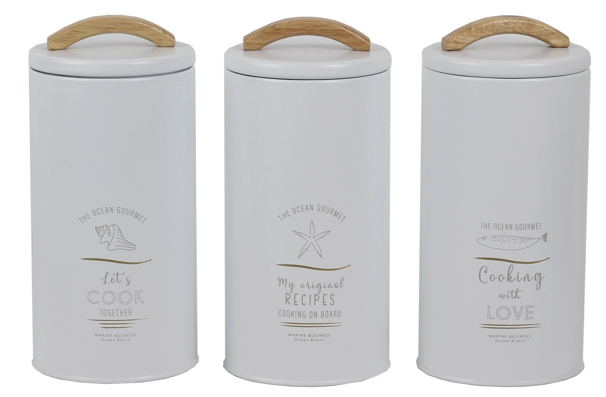 Menorca Opbergset White - L - 3 stuks