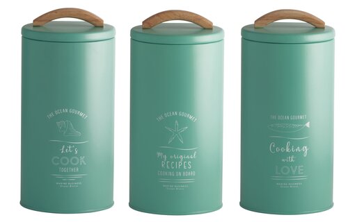 Menorca Opbergset Turquoise- L - 3 stuks