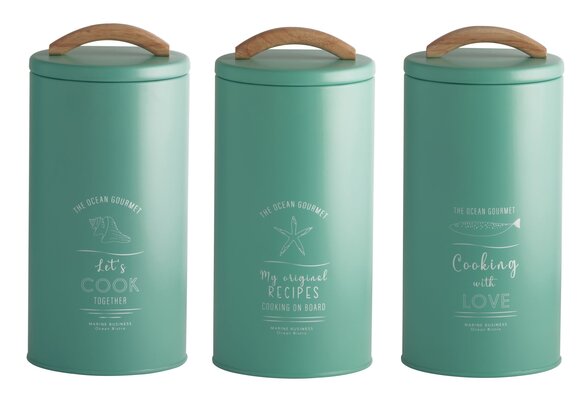 Menorca Opbergset Turquoise- L - 3 stuks